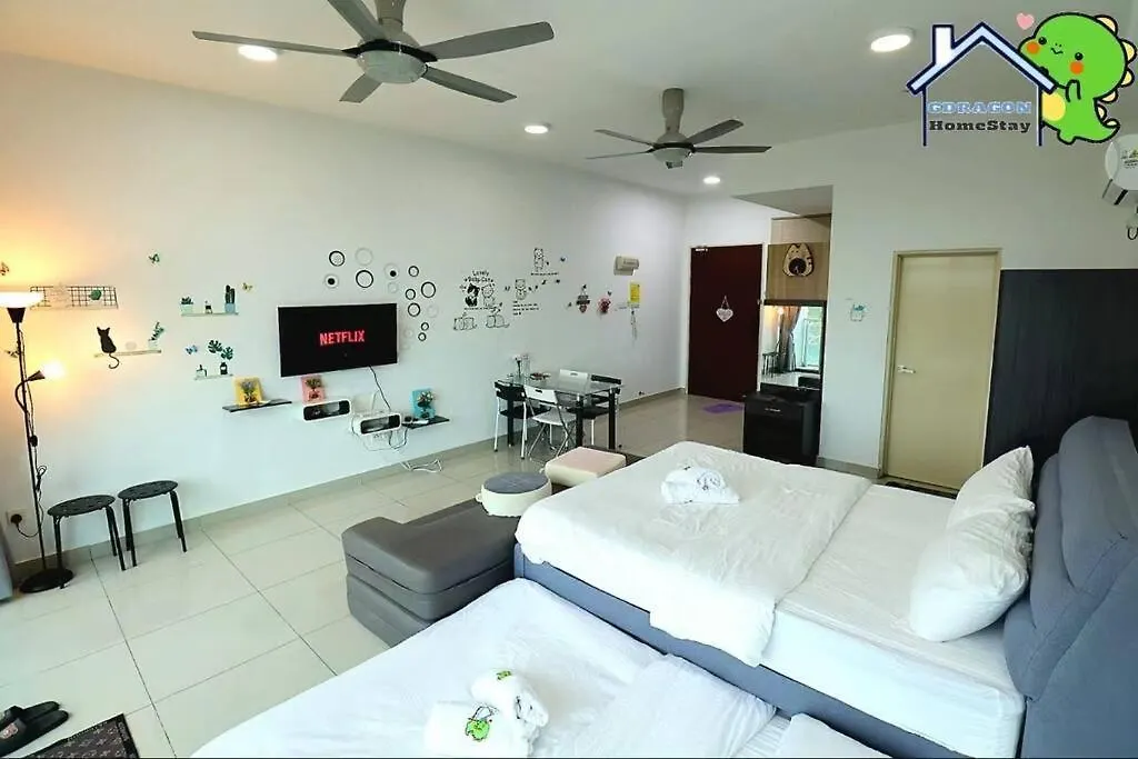 Apartment Fortune Studio Balcony City View Palazio Mount Austin By Gdragon Homestay Johor Bahru Malaysia
